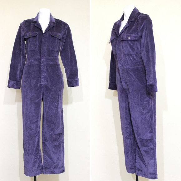 madewell velveteen jumpsuit